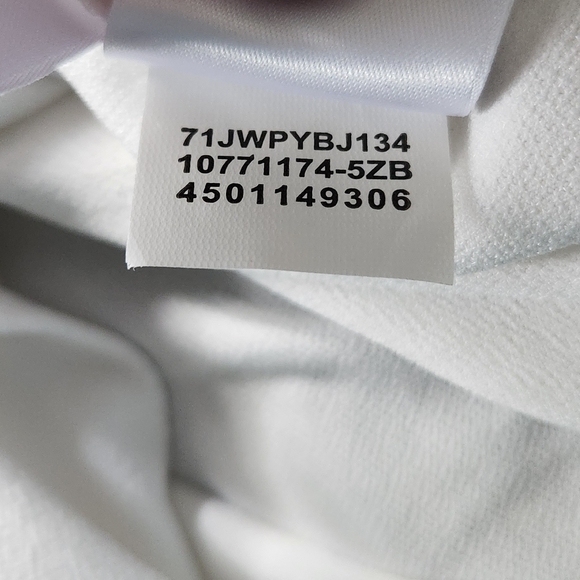 NWT Kasper White Boxy Relaxed Short Sleeve Polyester Blouse Size 2X - Picture 7 of 7